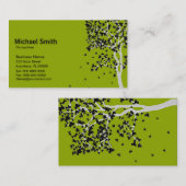 Cartes de visite en baisse de feuille (Devant / Derrière)