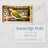 Cartes de visite en bois (Devant / Derrière)