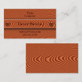 Cartes de visite en bois de cerise (Devant / Derrière)