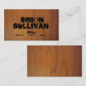 Cartes de visite en bois de grain (Devant / Derrière)