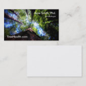 Cartes de visite en bois de Muir (Devant / Derrière)