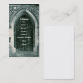 Cartes de visite en bois de porte (Devant / Derrière)