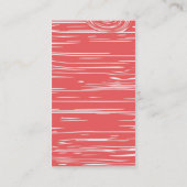 Cartes de visite en bois et de cerfs communs | (Dos)