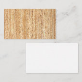 Cartes de visite en bois vintages de grain (Devant / Derrière)