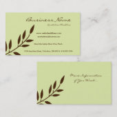 Cartes de visite en bon état de vigne de chocolat (Devant / Derrière)