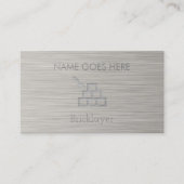 Cartes de visite en briques "acier" (Devant)