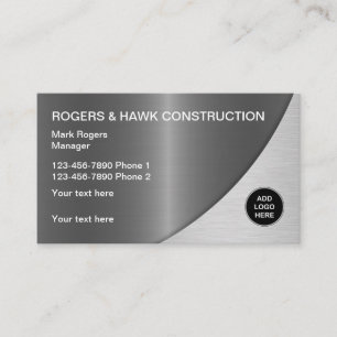 Cartes de visite en construction métallique cool