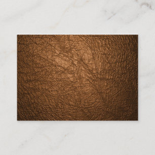 cartes de visite en cuir bruns de texture