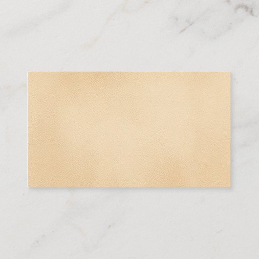 Cartes de visite en cuir d'or Church Pastor (Dos)