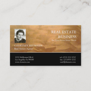 Cartes de visite en cuivre pour agent immobilier