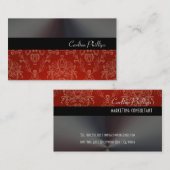 Cartes de visite en dentelle blanche (Devant / Derrière)