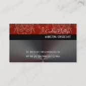 Cartes de visite en dentelle blanche (Dos)