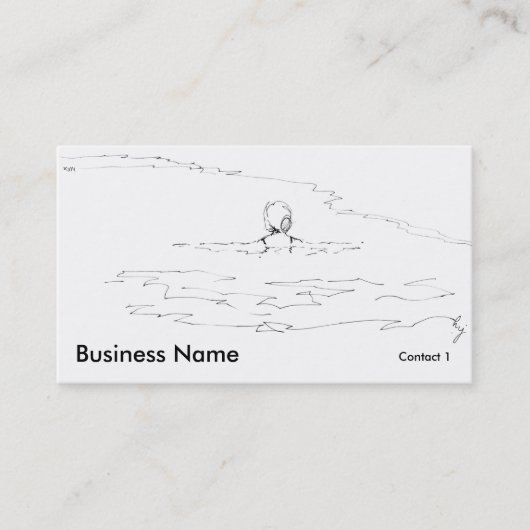 Cartes de visite en eau libre (Devant)