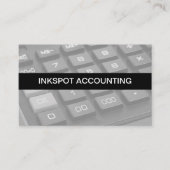 Cartes de visite en ligne modifiables de comptable (Devant)