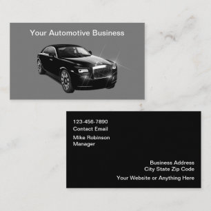 Cartes de visite en ligne pour l'automobile de sty