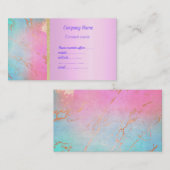 Cartes de visite en marbre pastel par MUMSBUBSNGRU (Devant / Derrière)