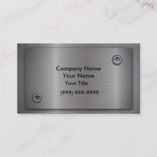 Cartes de visite en métal