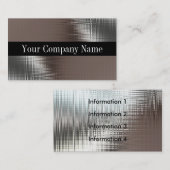 Cartes de visite en métal (Devant / Derrière)