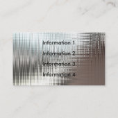 Cartes de visite en métal (Dos)