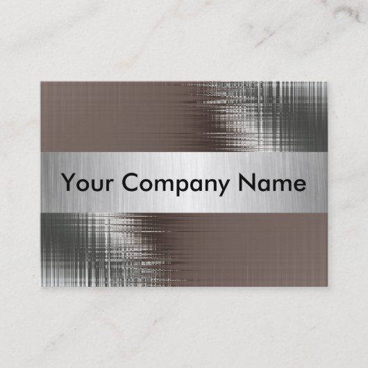 Cartes de visite en métal avec la classe (Devant)