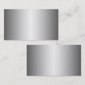 Cartes de visite en métal d'or (Devant / Derrière)