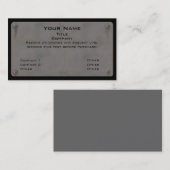 Cartes de visite en métal II (Devant / Derrière)