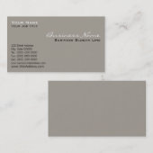 Cartes de visite en pastel élégants (Devant / Derrière)