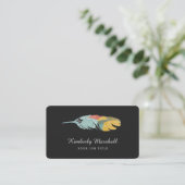Cartes de visite en plumes modernes / Melon (Debout devant)