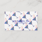 Cartes de visite en verre de Martini de boîte de (Dos)