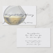 Cartes de visite en verre de vin (Devant / Derrière)