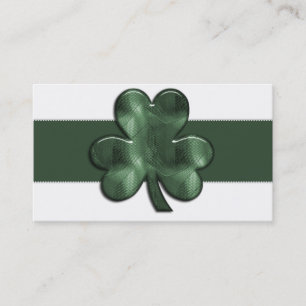 Cartes de visite en verre d'Irlandais de shamrock