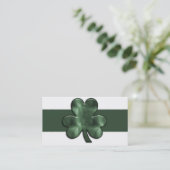 Cartes de visite en verre d'Irlandais de shamrock (Debout devant)