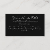 Cartes de visite en verre pourpres de papillons (Dos)