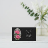 Cartes de visite encadrés de roses (Debout devant)