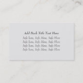 Cartes de visite encadrés par mur de briques (Dos)