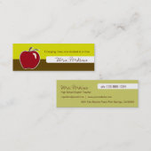 Cartes de visite enseignants (Devant / Derrière)