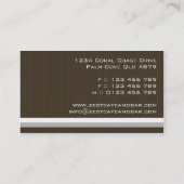 cartes de visite > entrain [rose indien+chocolat] (Dos)