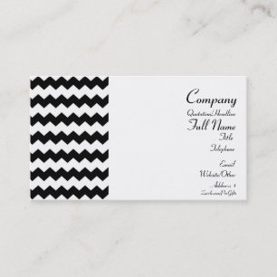 Cartes de visite enveloppées de motif chevron