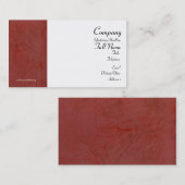 Cartes de visite enveloppées Rouge de Toscane (Devant / Derrière)