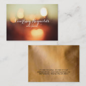 Cartes de visite Épaisses avec éclairages Bokeh Él (Devant / Derrière)