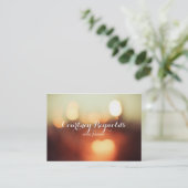 Cartes de visite Épaisses avec éclairages Bokeh Él (Debout devant)