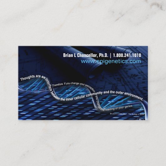 Cartes de visite épigénétiques (Devant)