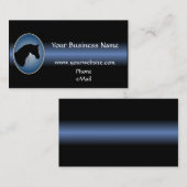 Cartes de visite équestres occidentaux de (Devant / Derrière)