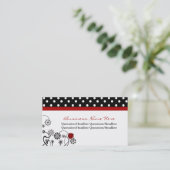 Cartes de visite équilibrés de Madame Bug de point (Debout devant)