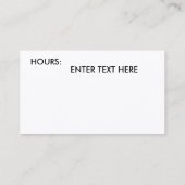 cartes de visite équitation DESIGN (Dos)