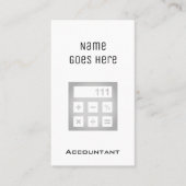 Cartes de visite "essentiels" de comptable (Devant)