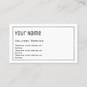 Cartes de visite "essentiels" de la livraison (Dos)