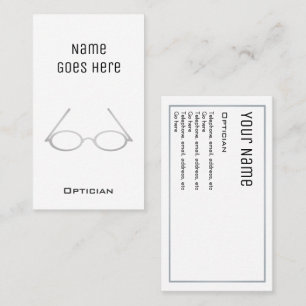 Cartes de visite "essentiels" d'opticien