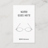 Cartes de visite "essentiels" d'opticien (Devant)