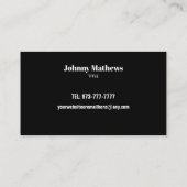 Cartes de visite Esthétiques personnalisables (Dos)